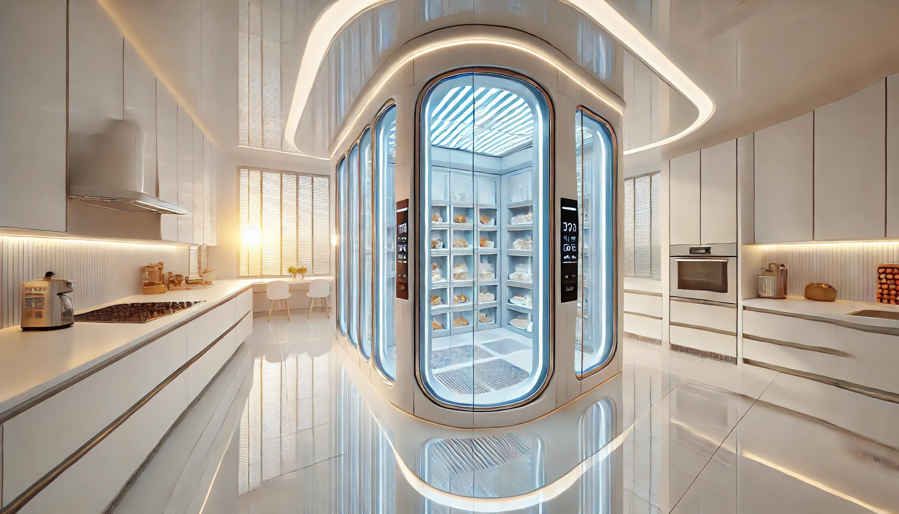 Futuristická kuchyně New Age – technologie, která cítí